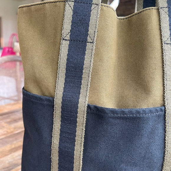 💥VINTAGE HERMES FOURRE TOUT BAG | TOTE BAG COLORS BLACK & ARMY GREEN🧶 - Picture 6 of 10